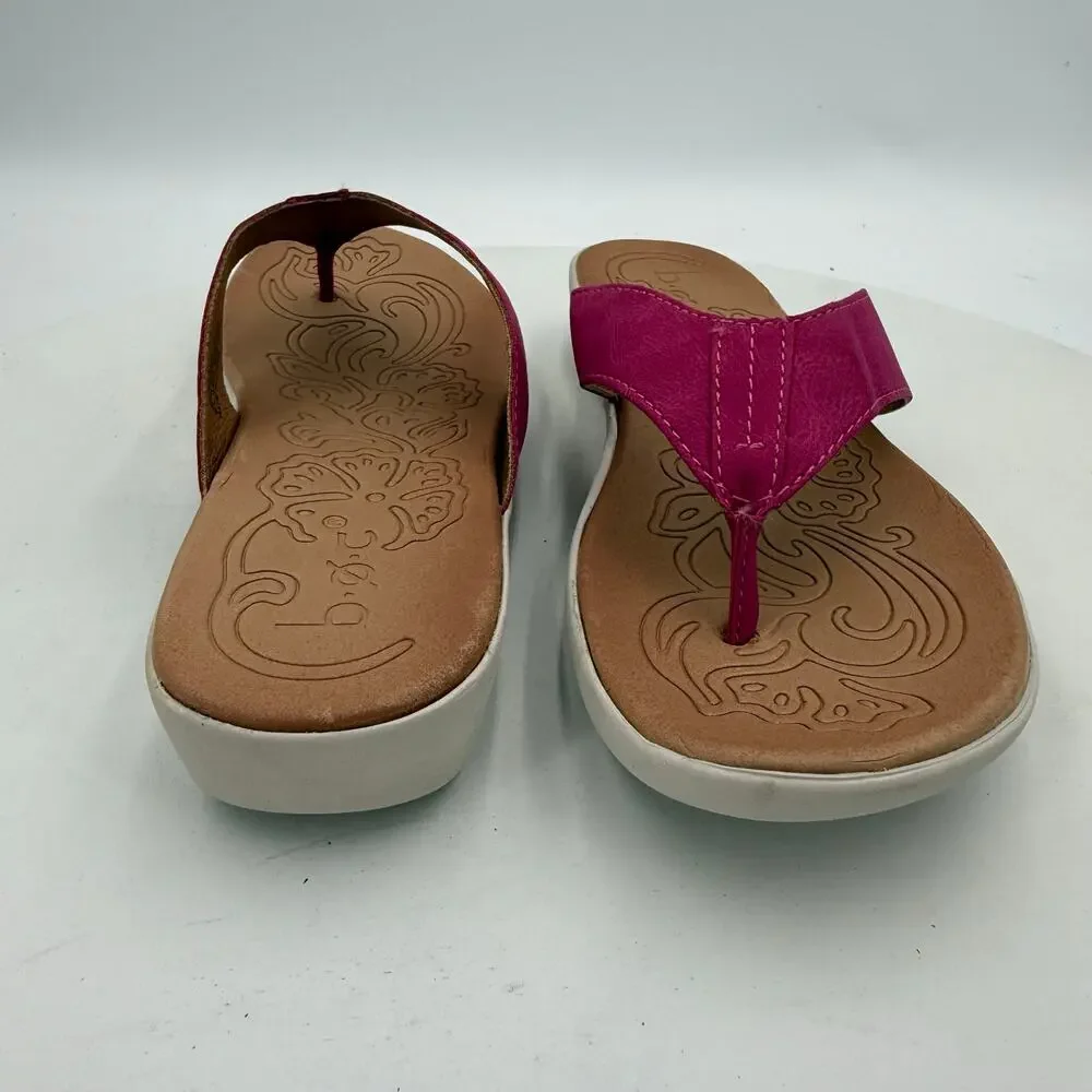 BOC By Born Aimee Thong Pink Sandal Size 7